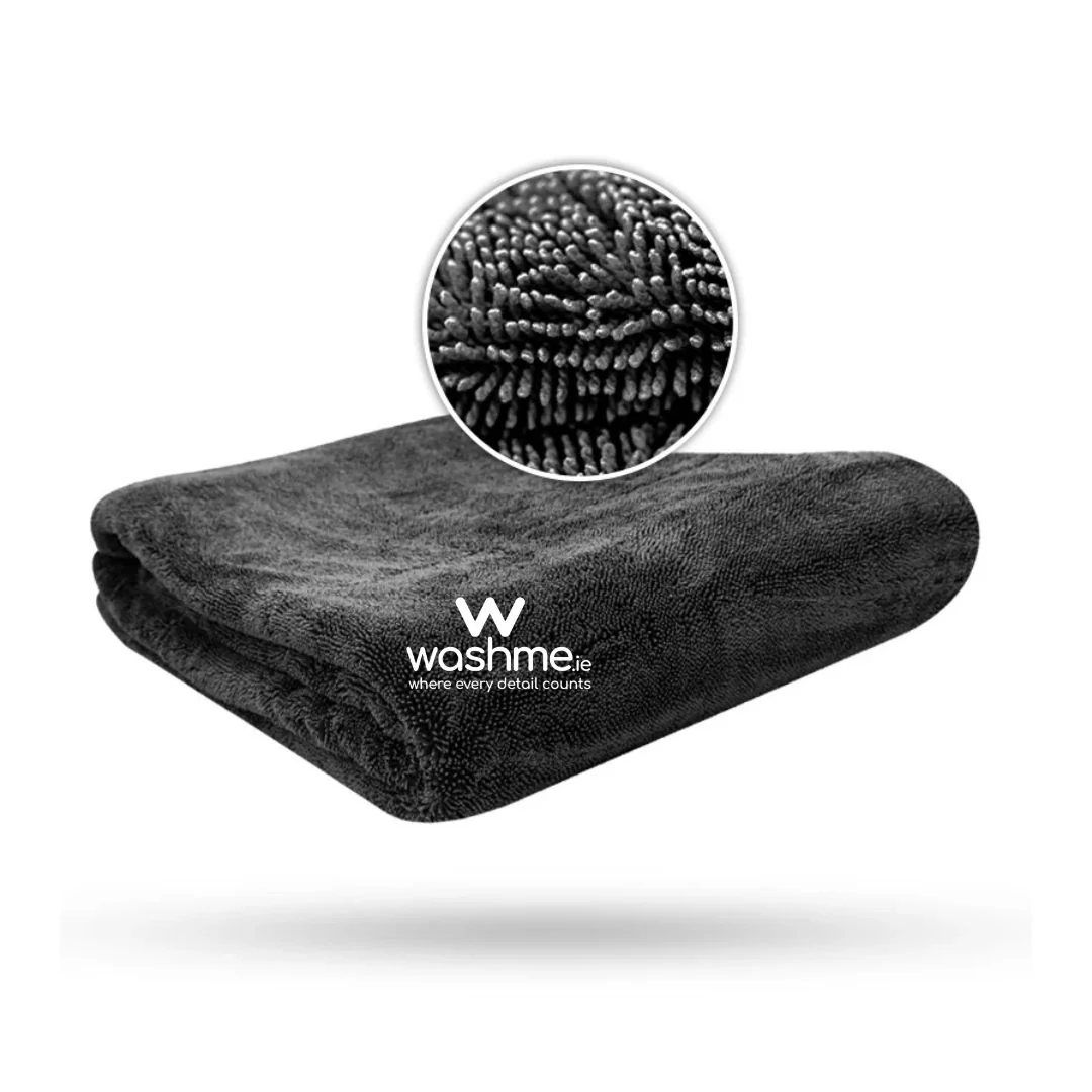 WashMe Twisted XL EXTREME Drying Towel - Grey (1800gsm/80x50cm)