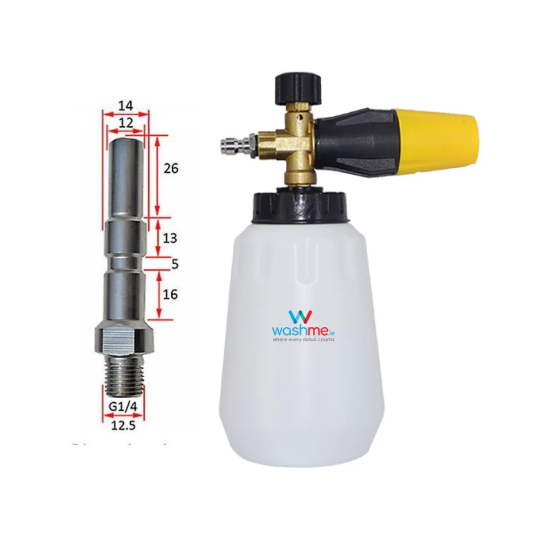 WashMe Yellow Snow Foam Lance Hydro 360 V2 - Nilfisk D12, Kranzle, Kew, Alto